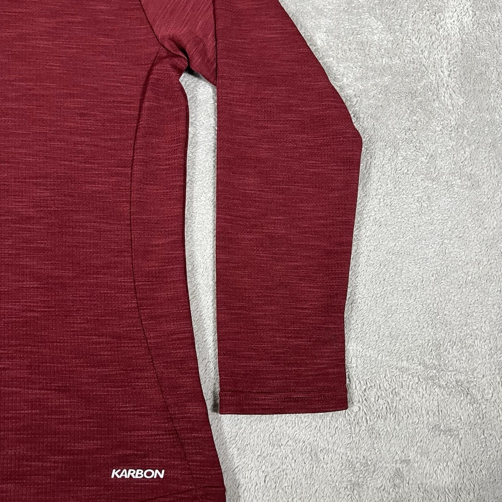 Karbon Shirt Womens Large Long Sleeve Base Layer Thermal Red Thermolite - Picture 6 of 12